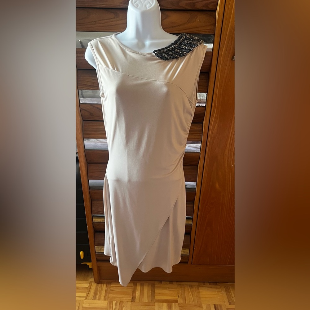 Les Petites (French Designer) - Cream Dress with Sequin Detail - Small